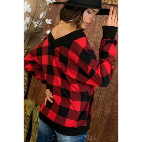 Buffalo Plaid Top - Picture 4 of 10